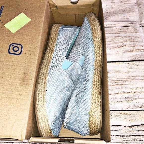 Seven7 Cape Azul Espadrille Flats Chambray Size 10 - Picture 4 of 12